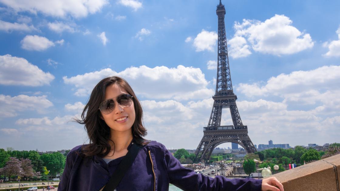 Foto de estudante de intercâmbio de Ensino Médio em Paris, França